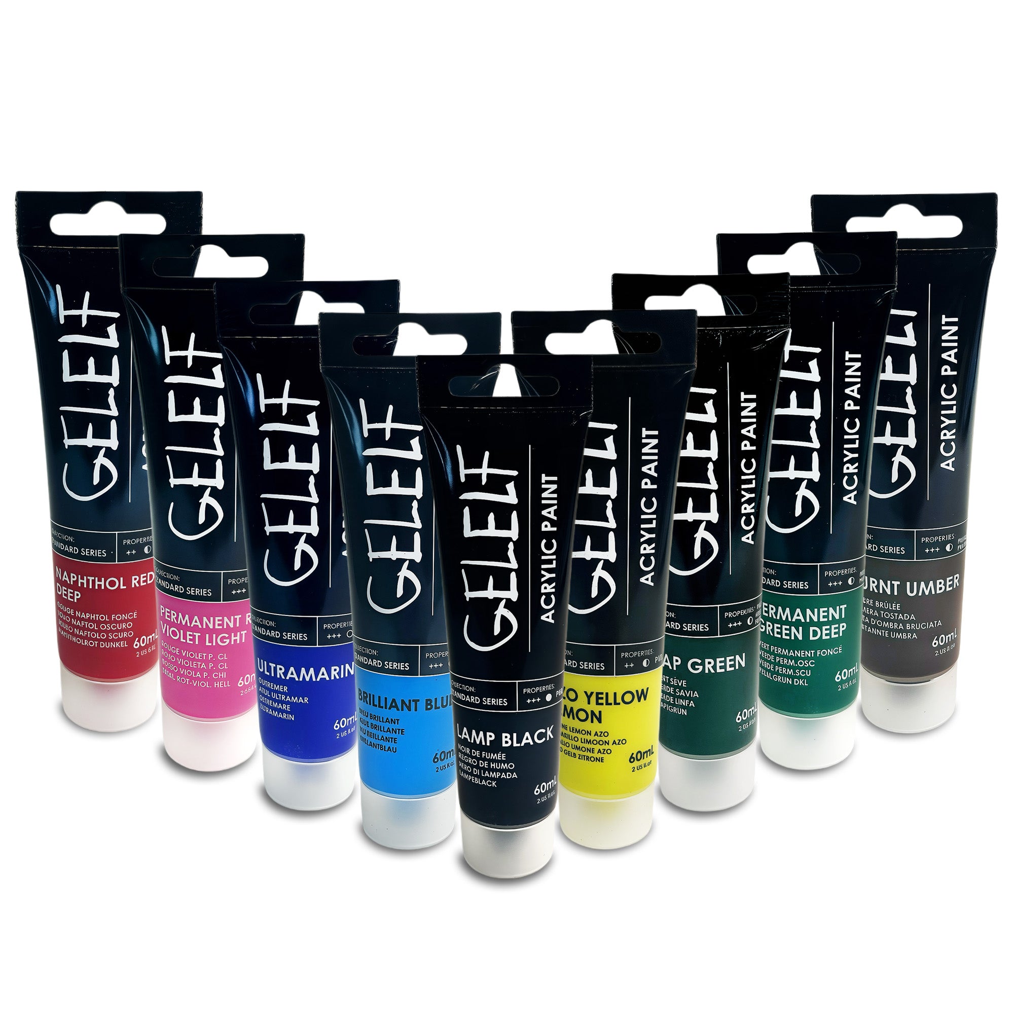 GELELF Acrylic Paint Set for Gel Plate Printing