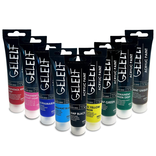 GELELF Acrylic Paint Set for Gel Plate Printing