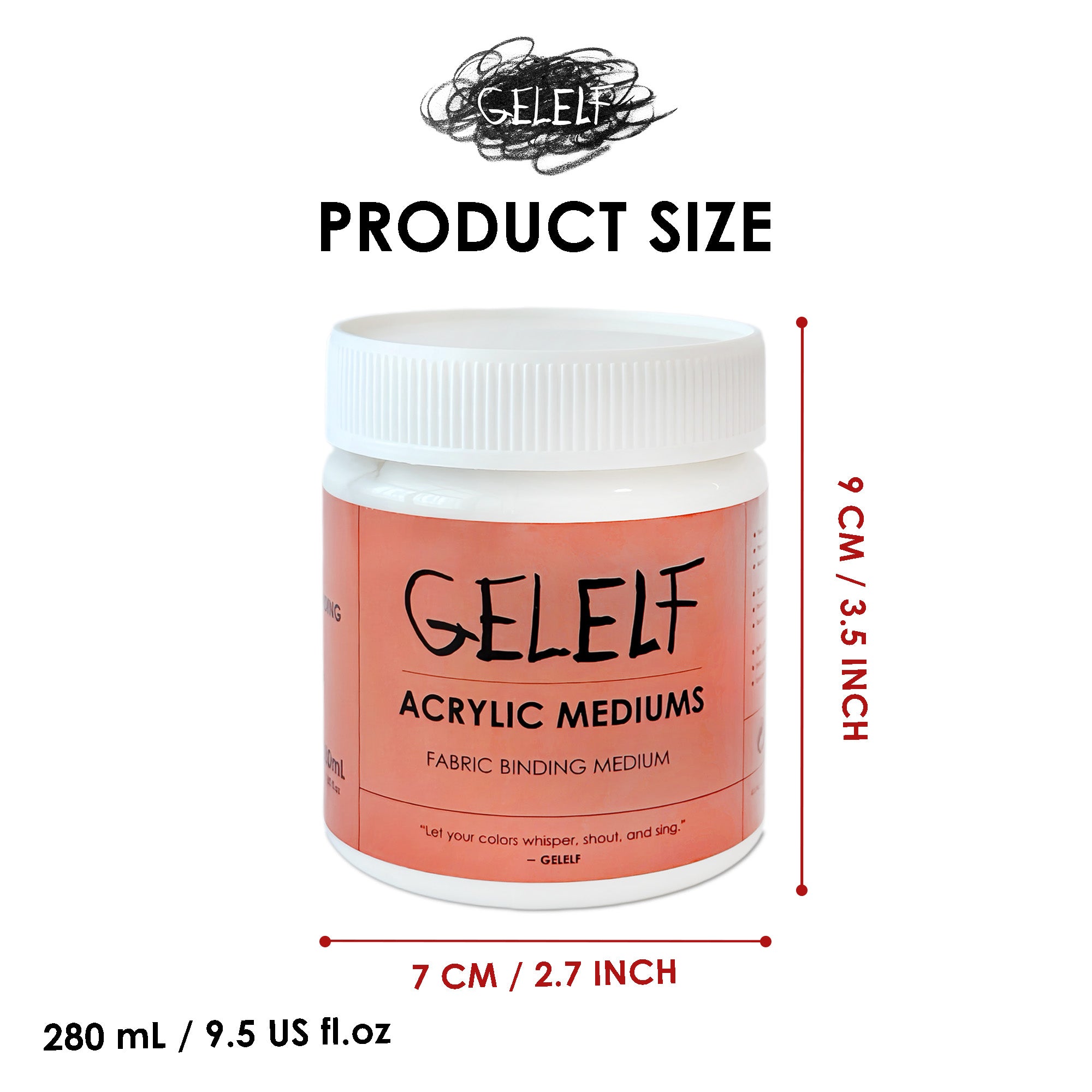GELELF Fabric Binding Medium