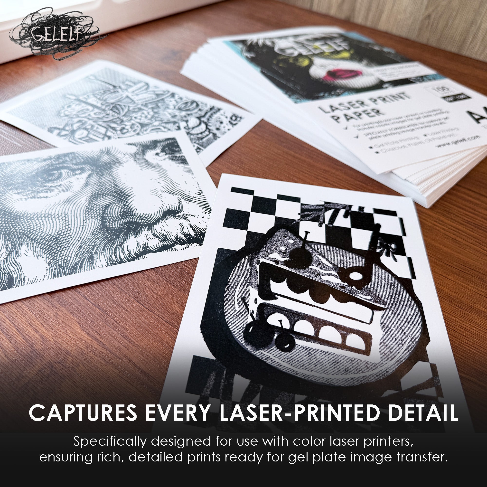 Glez Paper GELELF Laser Print Paper ( 86lb / 128gsm ) – Gelelf