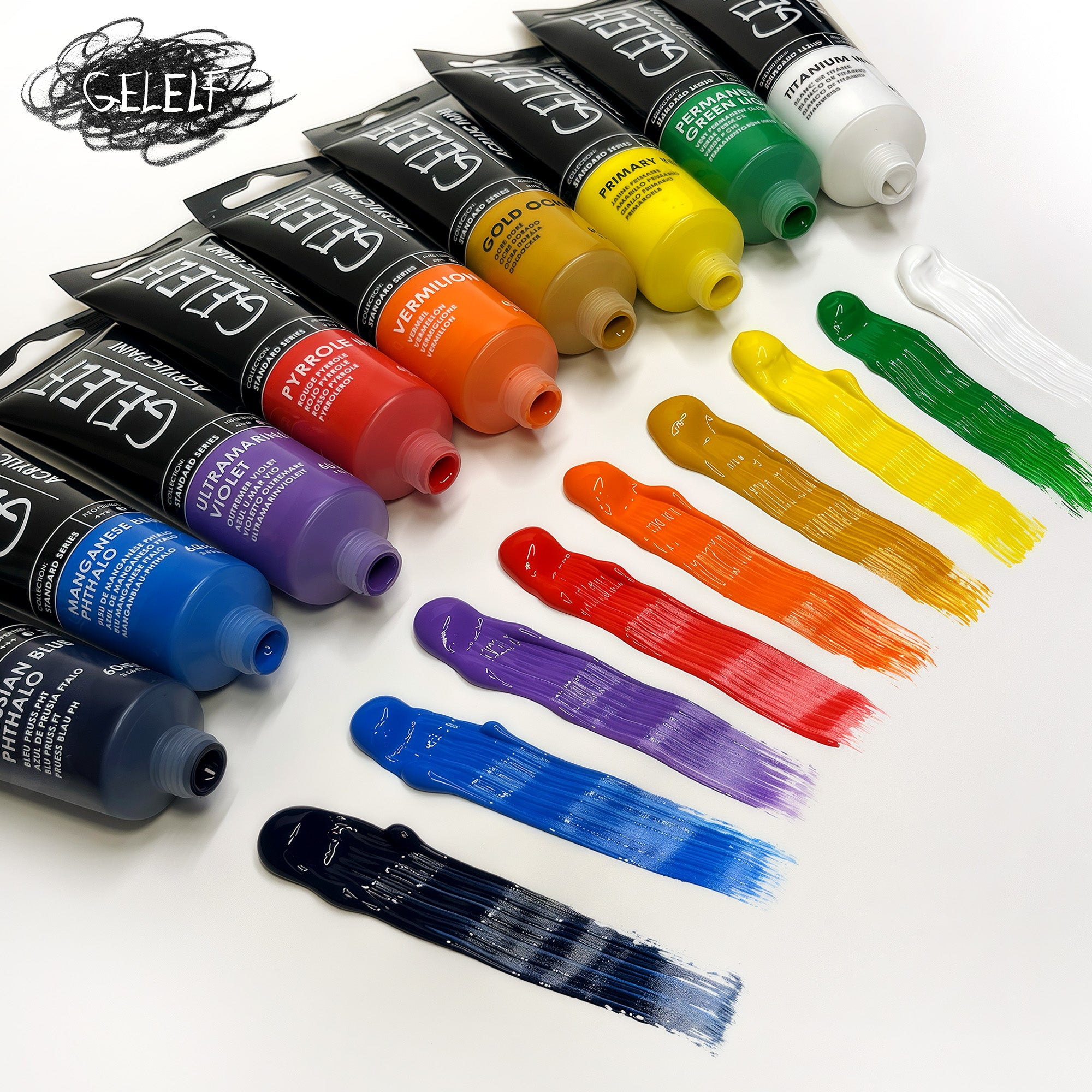 GELELF Acrylic Paint for Gel Printmaking