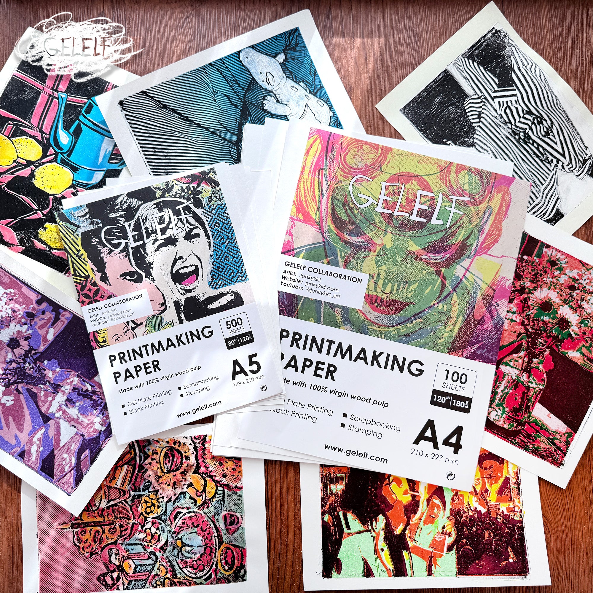 GELELF Printmaking Paper For Artwork ( 120lb / 180gsm )