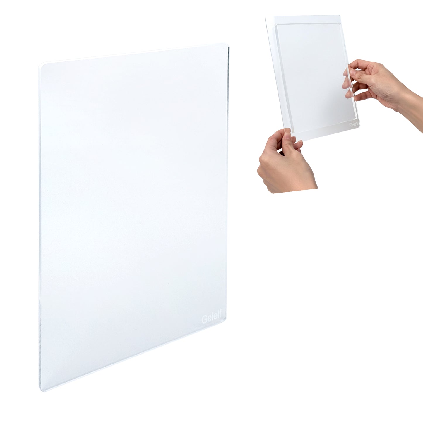 GELELF Acrylic Gel Plate Stamping Block/Gel Plate Handle