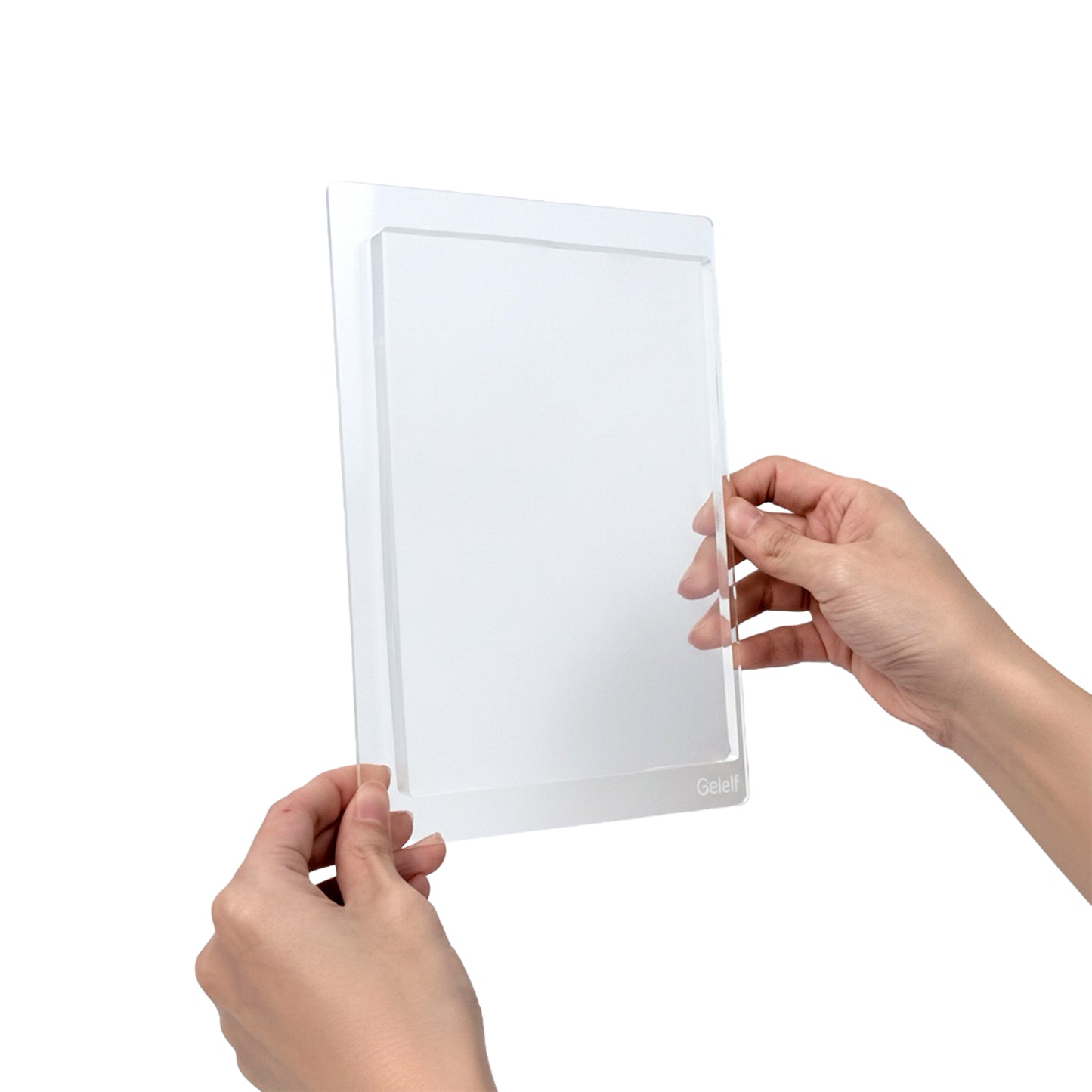 GELELF Acrylic Gel Plate Stamping Block/Gel Plate Handle