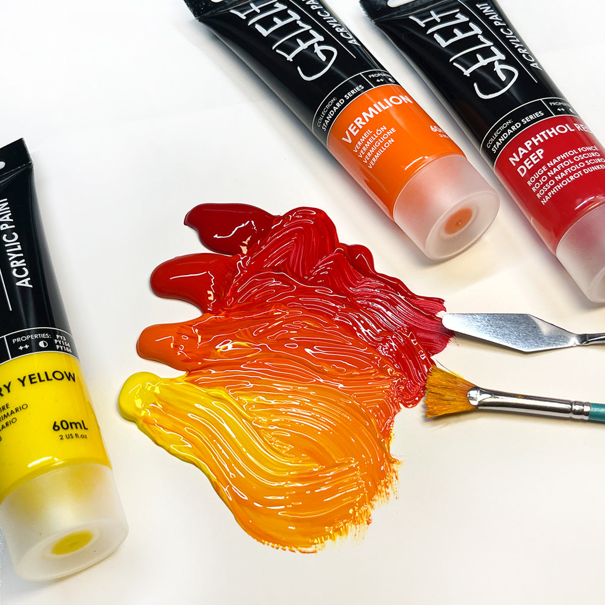 GELELF Acrylic Paint Set for Gel Plate Printing